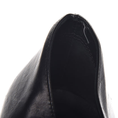 Chanel Calfskin CC Silver Cap Toe Ankle Boots 40 Black 15 of 16