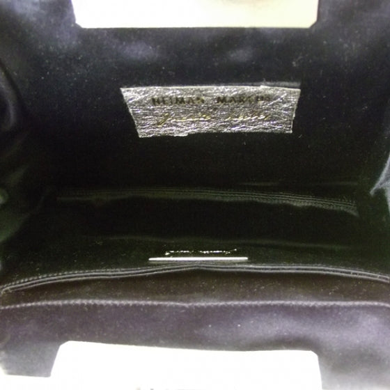 Satin Evening Bag Navy