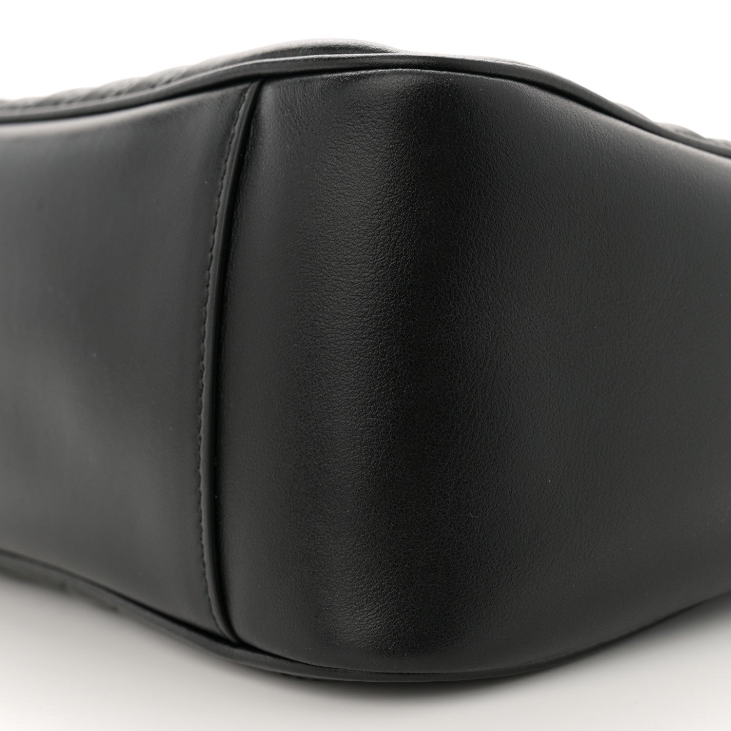 Gucci Calfskin Matelasse Large GG Marmont Shoulder Bag Black 10 of 12