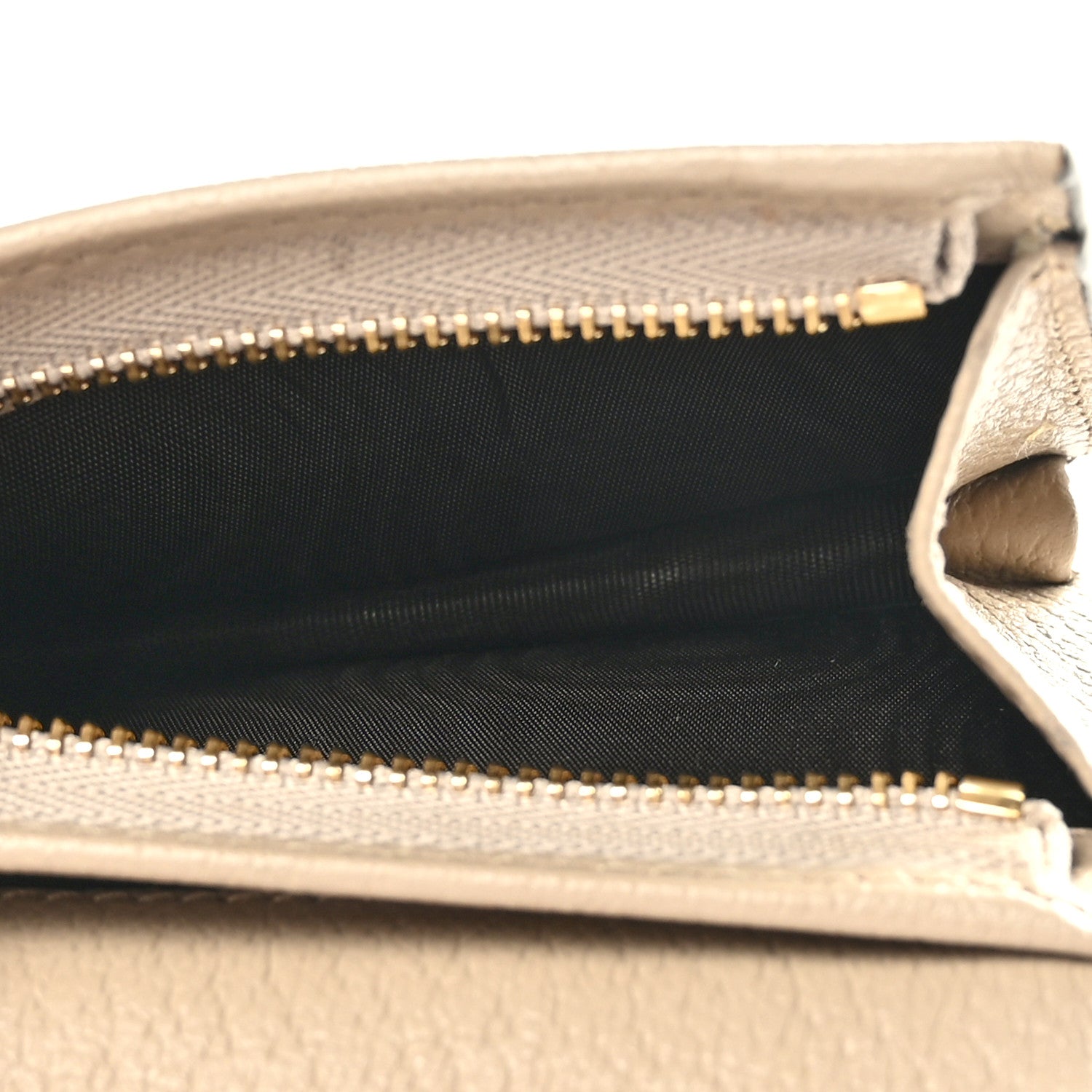 Gucci GG Supreme Monogram Textured Dollar Calfskin Web Ophidia Card Case Beige Mystic White Oatmeal 6 of 9