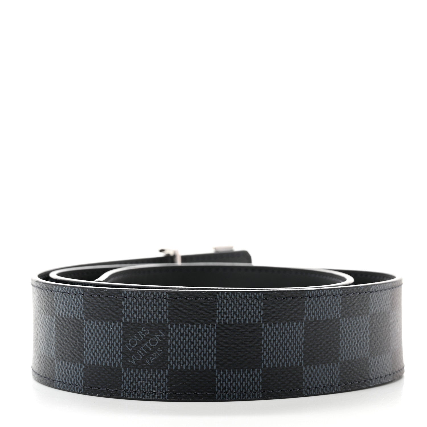 Louis Vuitton Damier Graphite 40mm LV Initiales Belt 85 34 2 of 5