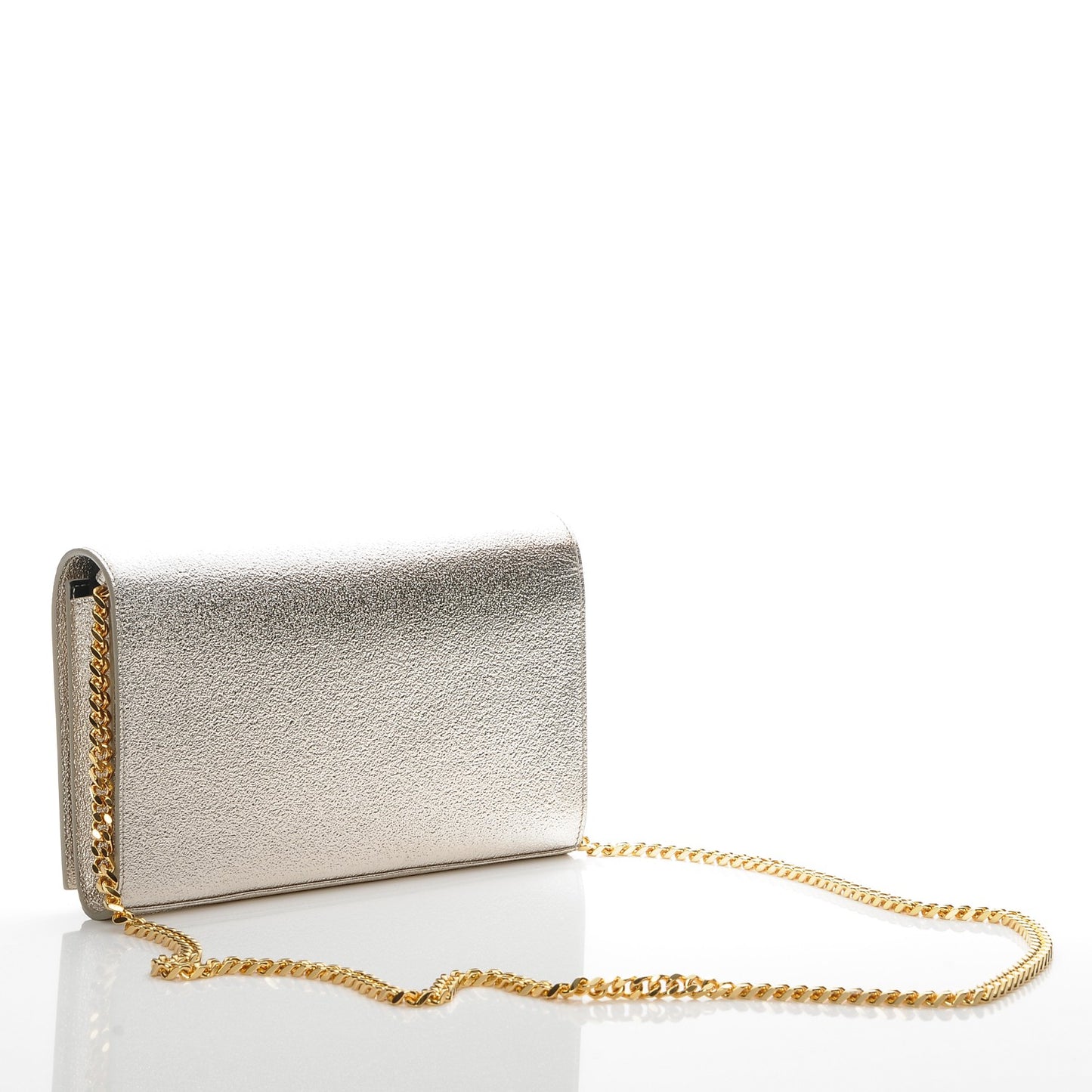 Lambskin Quilted Small Double Flap White