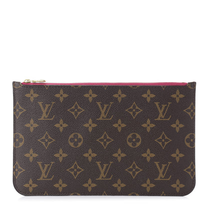 Louis Vuitton Monogram Neverfull MM GM Pochette Pivoine 1 of 10