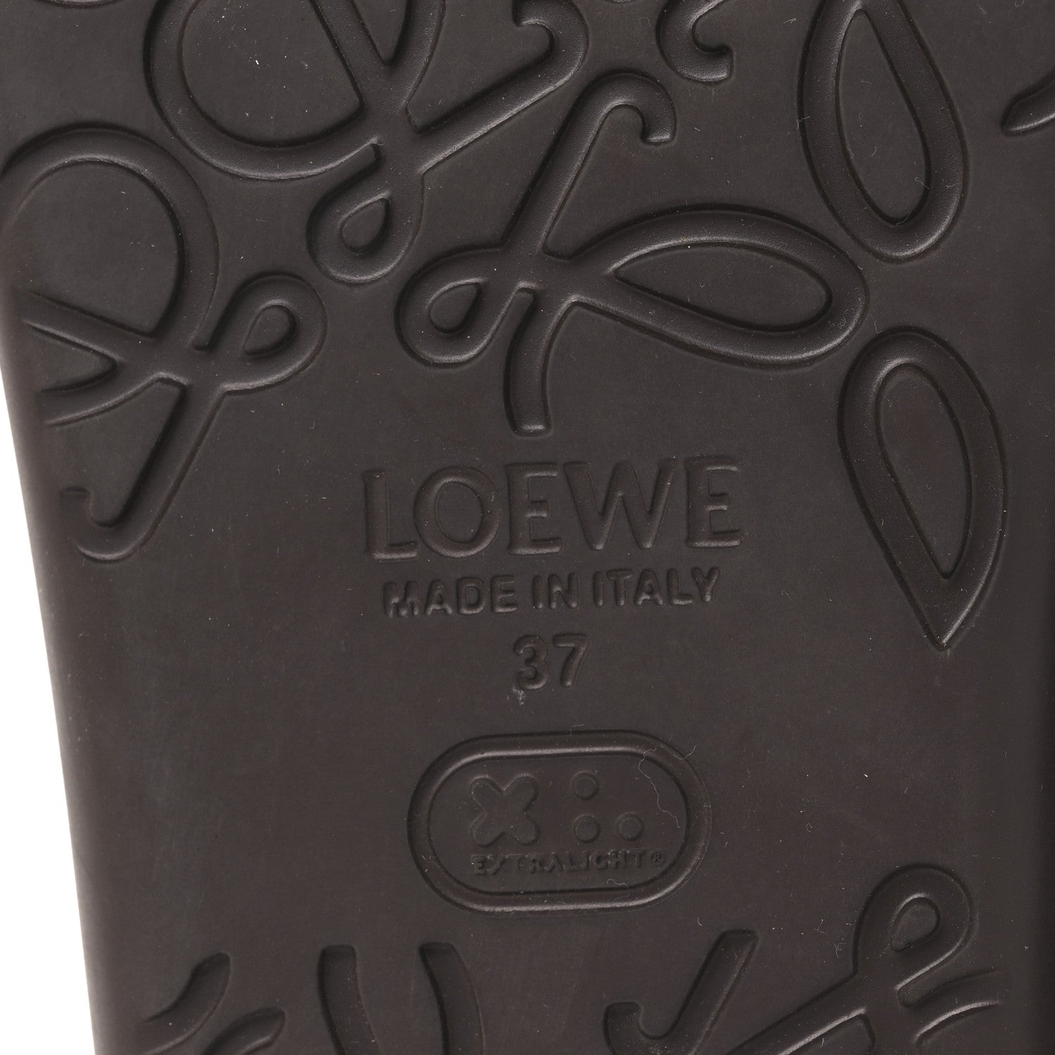 Loewe Foam Rubber Paula's Ibiza Pebble Toe Post Sandals 37 Shitake 8 of 12
