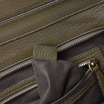 Celine Drummed Calfskin Mini Luggage Jungle 7 of 19