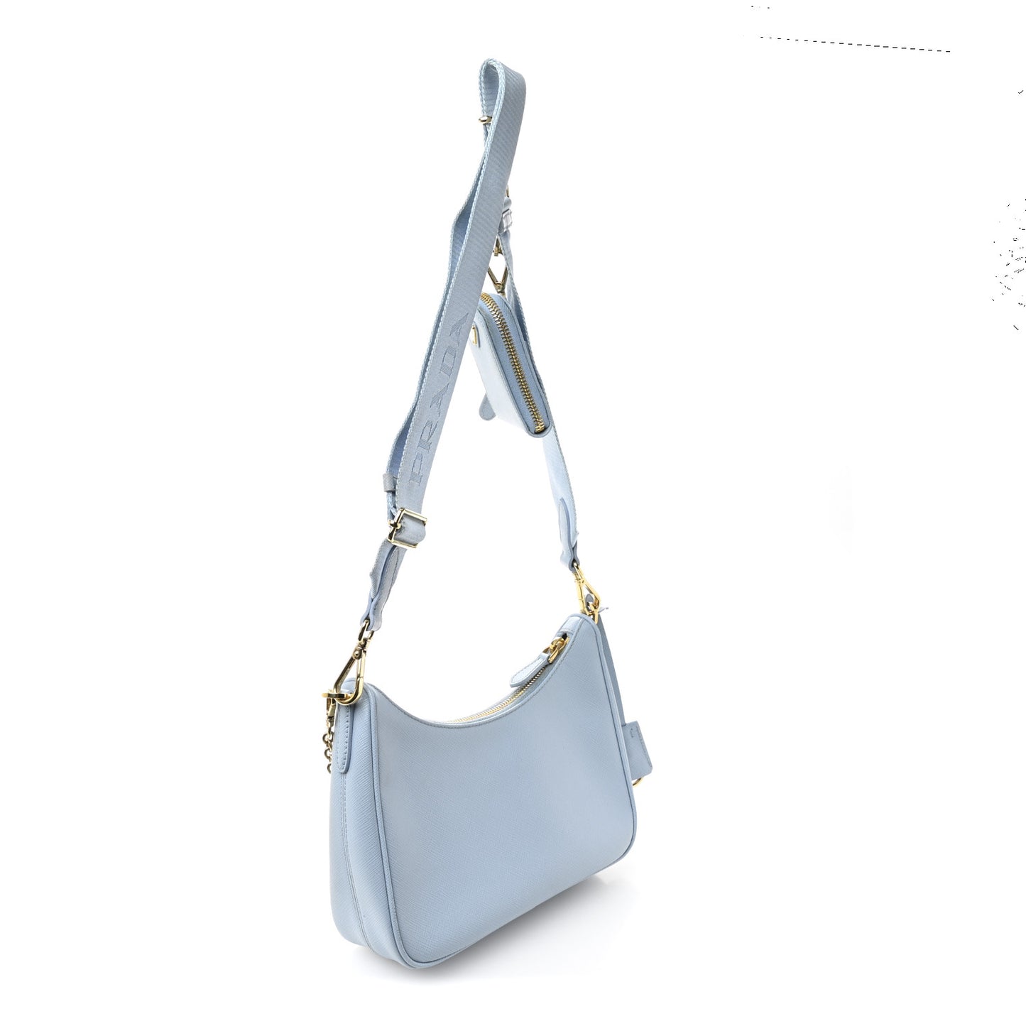 Saffiano Re-Edition 2005 Shoulder Bag Celeste