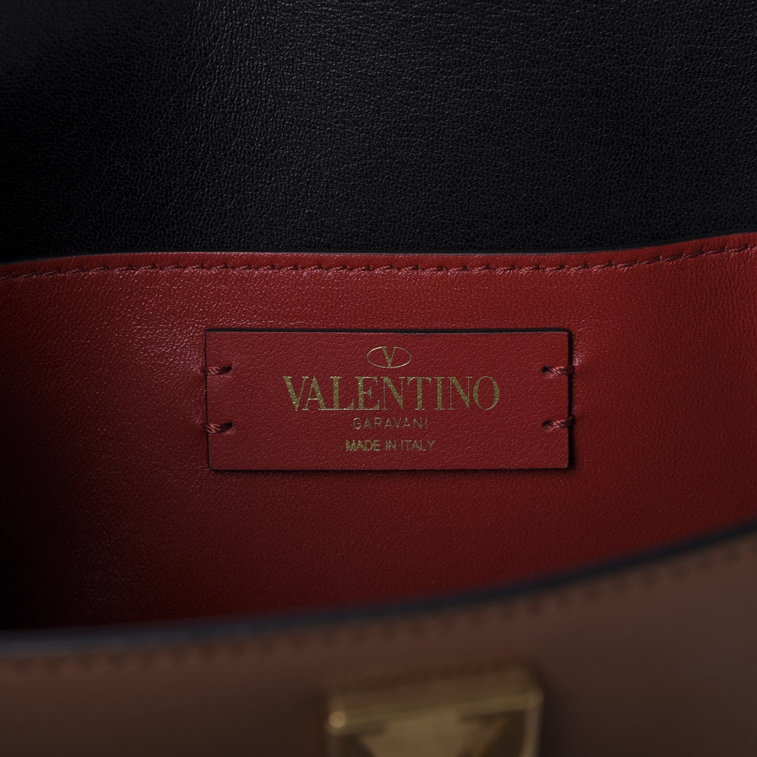 Valentino Garavani Grainy Calfskin VSling Belt Bag Saddle Brown 8 of 8