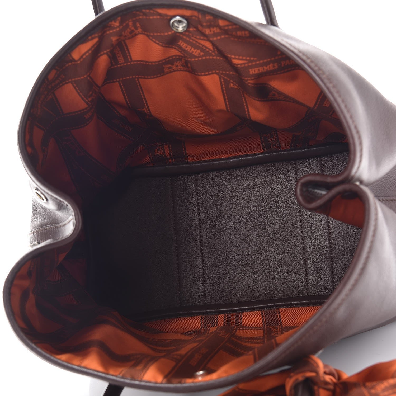 Hermes Swift Bolduc Twilly Garden Party TPM Chocolate 5 of 9
