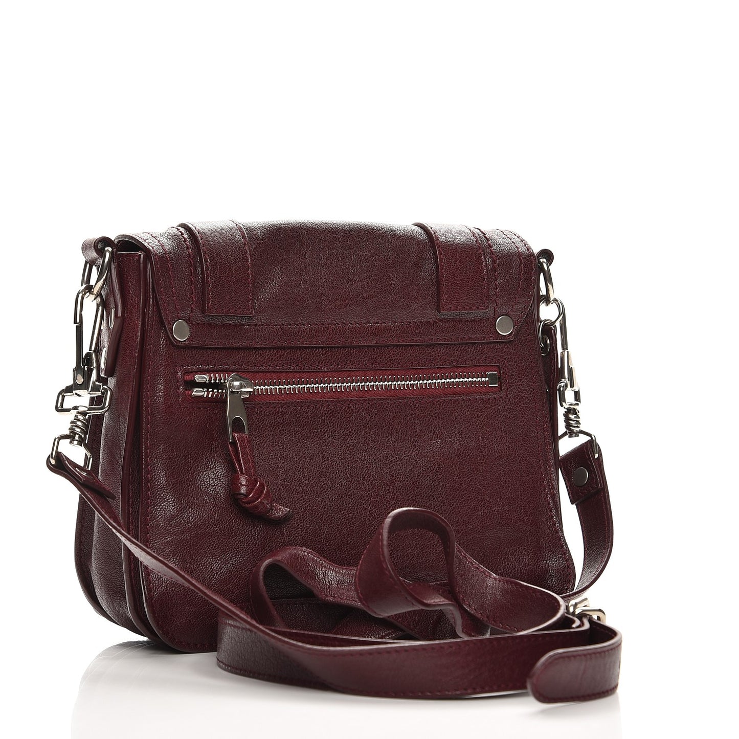 Lambskin PS1 Pouch Messenger Oxblood