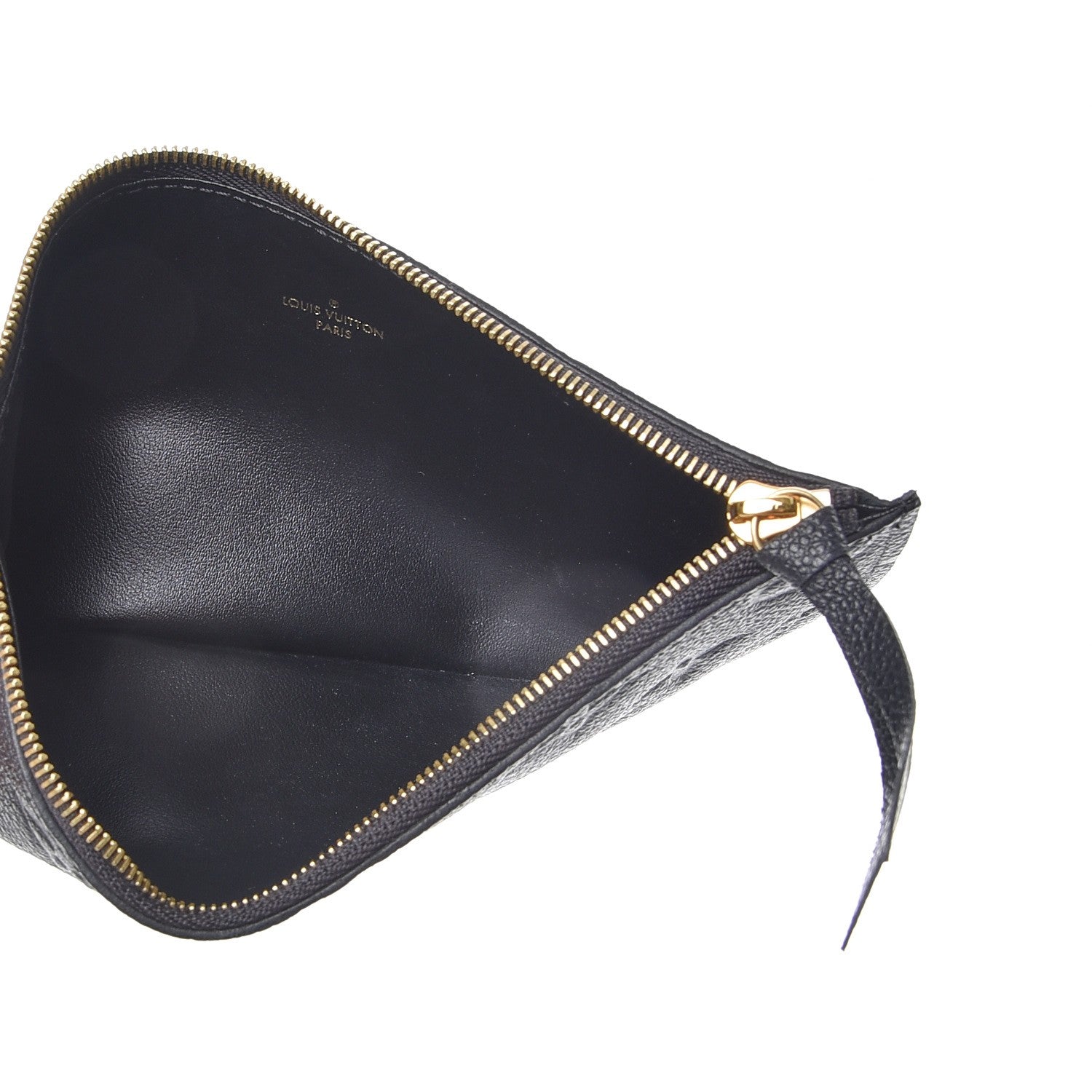 Louis Vuitton Empreinte Felicie Chain Wallet Zippered Insert Black 5 of 6