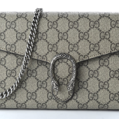 Gucci GG Supreme Monogram Mini Dionysus Chain Wallet Beige Taupe 9 of 9