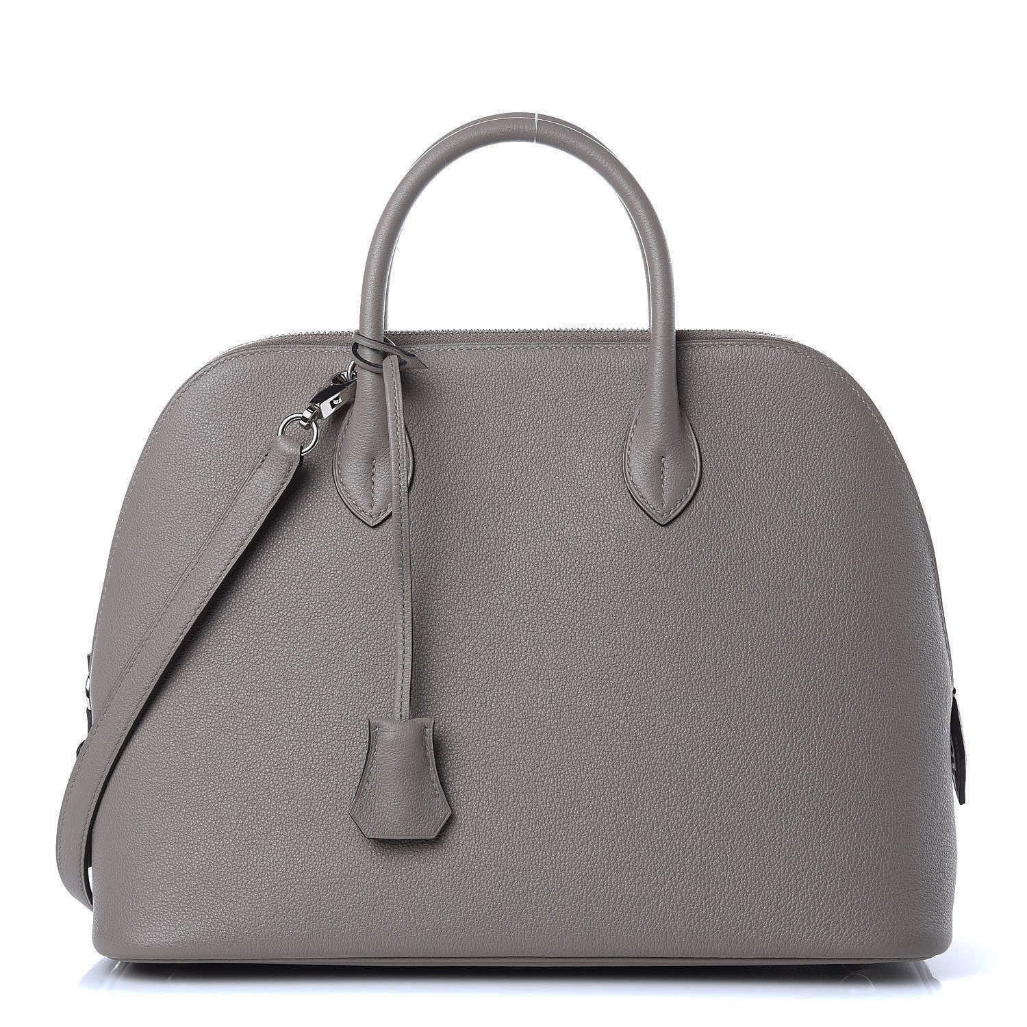 Hermes Taurillon Novillo 1923 Bolide 30 Gris Asphalte 1 of 8