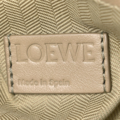 Loewe Shiny Nappa Lambskin Puffer Flamenco Knot Clutch Clay Green 6 of 9