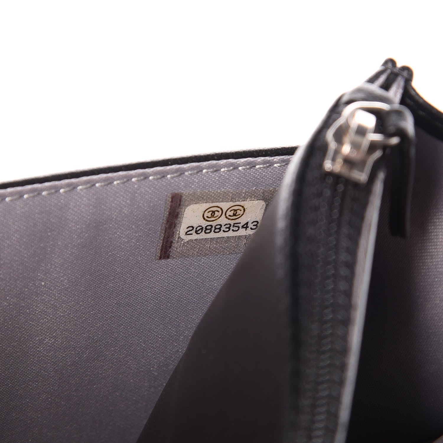 Chanel Lambskin Camellia Embossed Wallet On Chain WOC Black 8 of 10