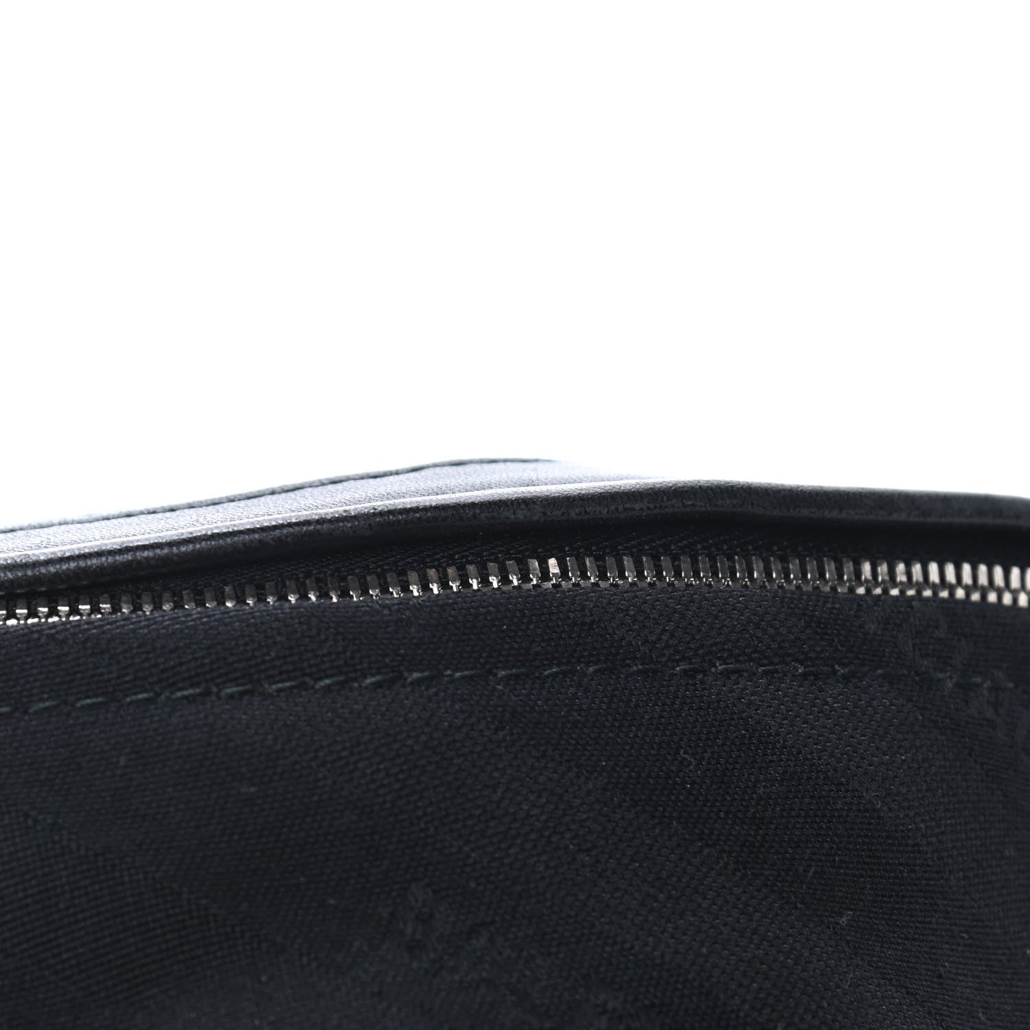 Balenciaga Canvas Jacquard Diagonal Allover Logo XS Souvenir Belt Bag Black 5 of 6