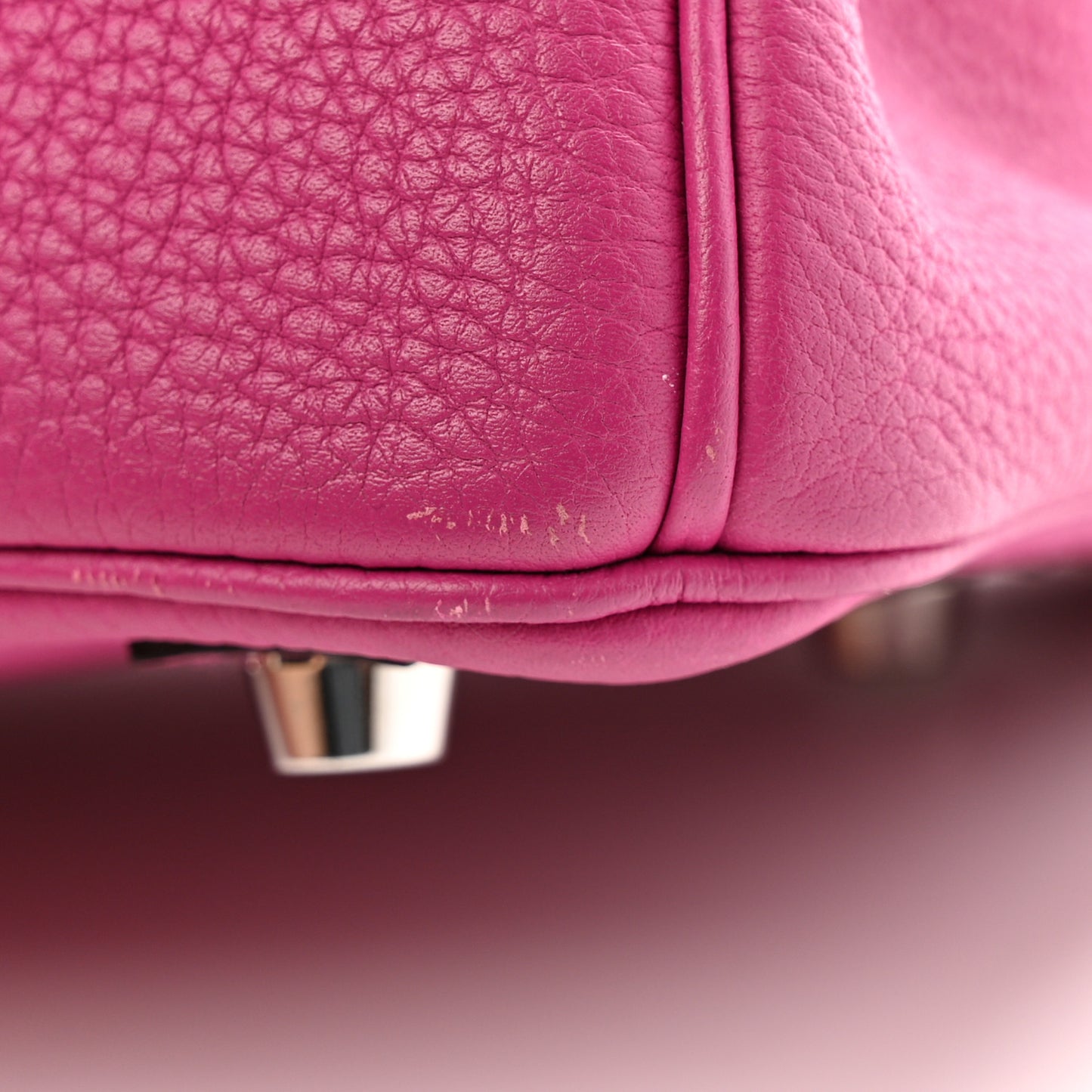 Togo Birkin 25 Rose Pourpre