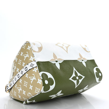 Louis Vuitton Monogram Giant Speedy Bandouliere 30 Kaki Beige 4 of 10