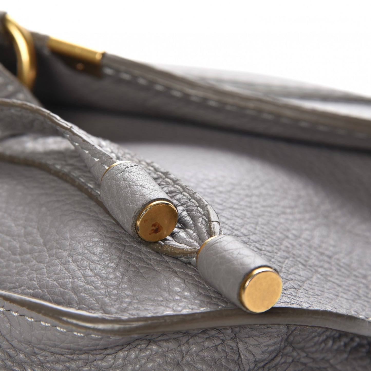 Calfskin Medium Marcie Round Crossbody Bag Cashmere Grey