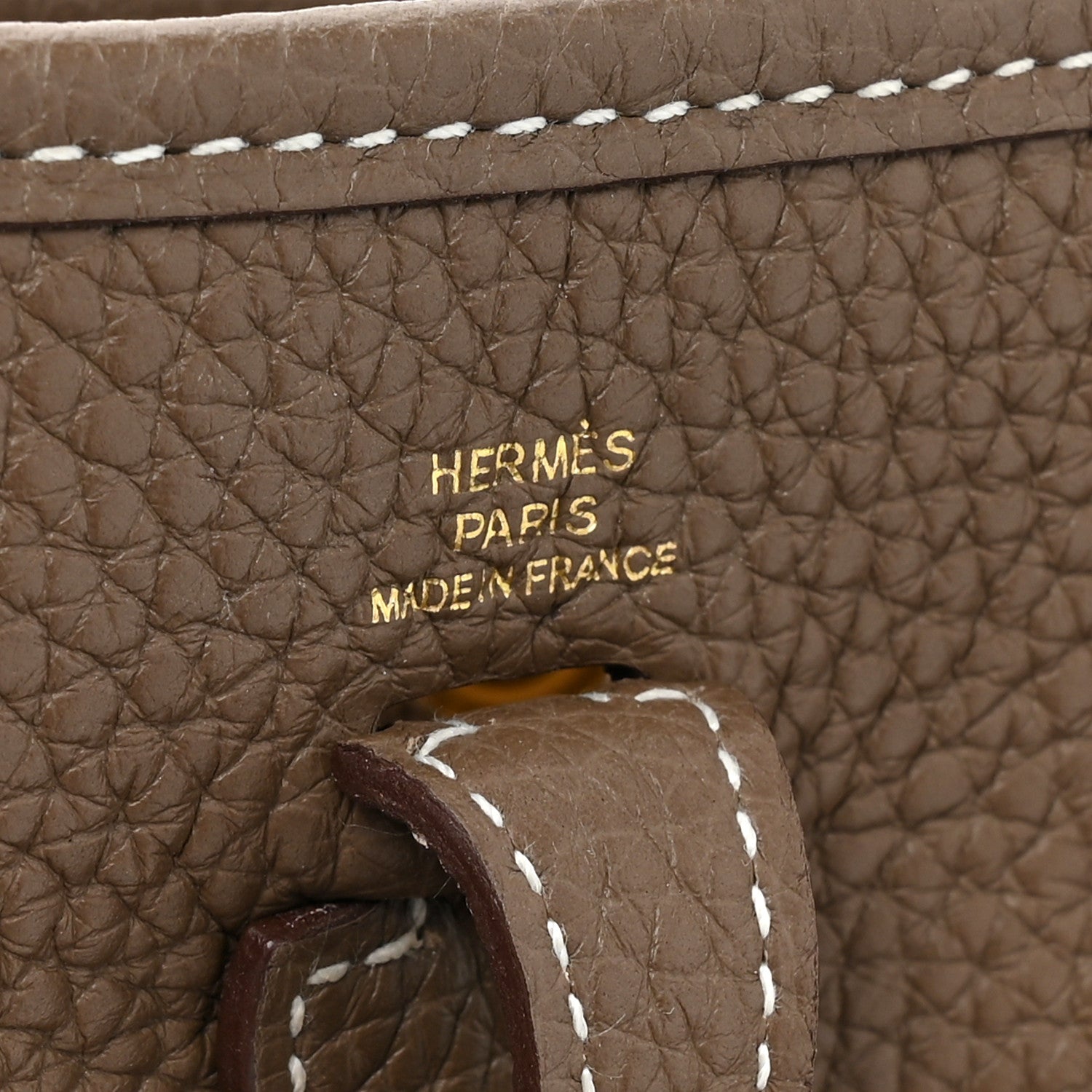 Hermes Taurillon Clemence Amazone Evelyne TPM Etoupe Bleu Indigo 6 of 9