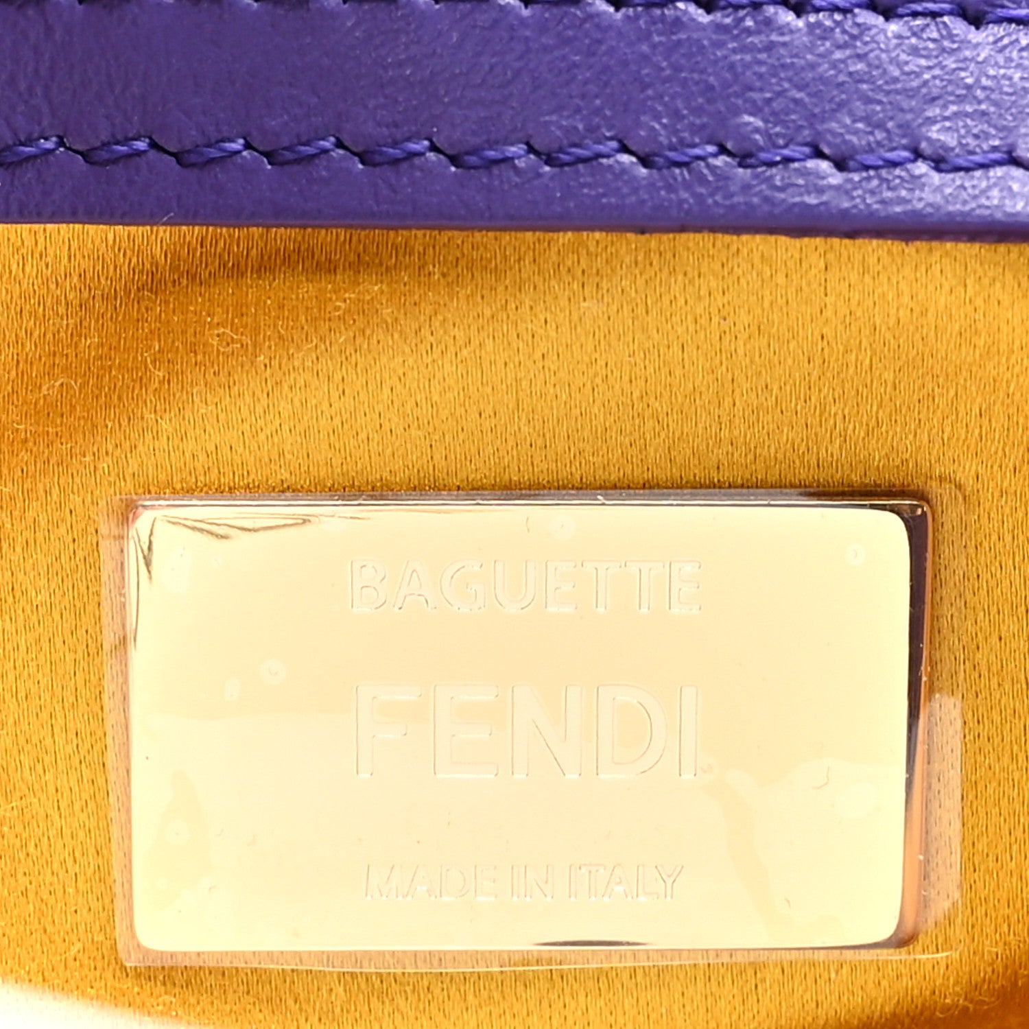 Fendi Sequin Paillettes Vitello Grace Sex and the City Baguette Viola Purple Rain 6 of 8