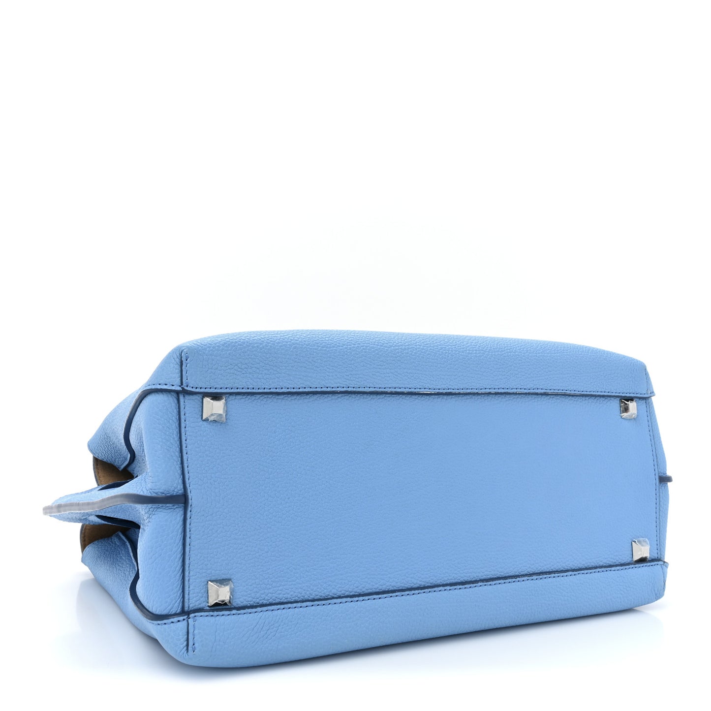 Grained Calfskin Medium Milla Tote Tile Blue