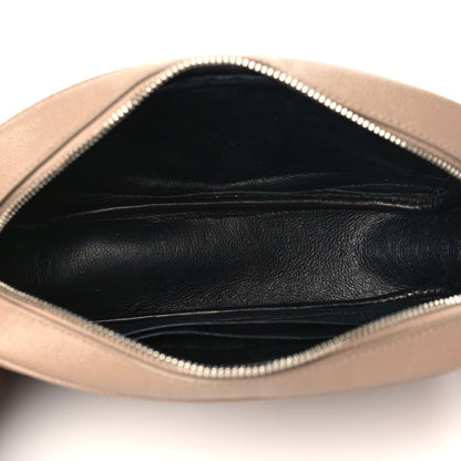 Saint Laurent Grain De Poudre Matelasse Monogram Mini Lou Camera Bag Dark Beige 5 of 11