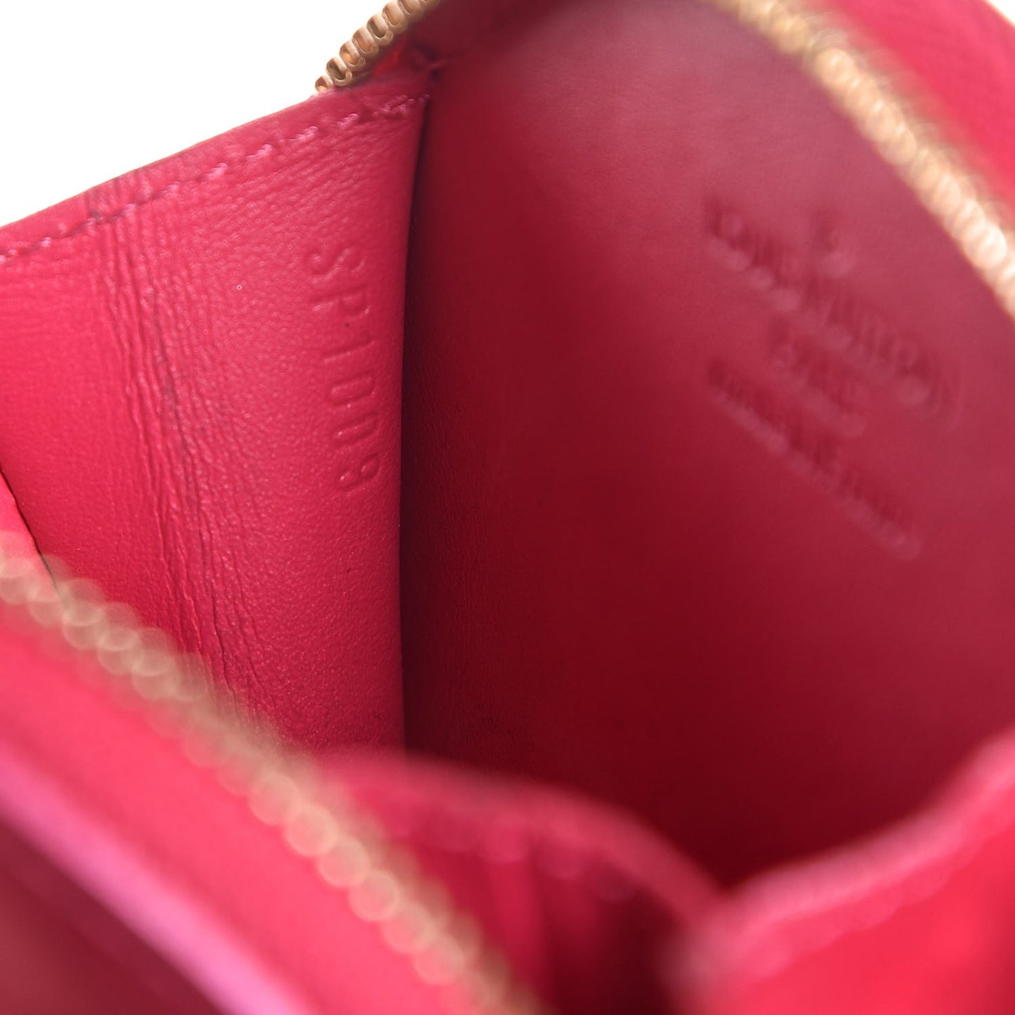 Vernis Roses Chapeau Coin Purse Rose Pop