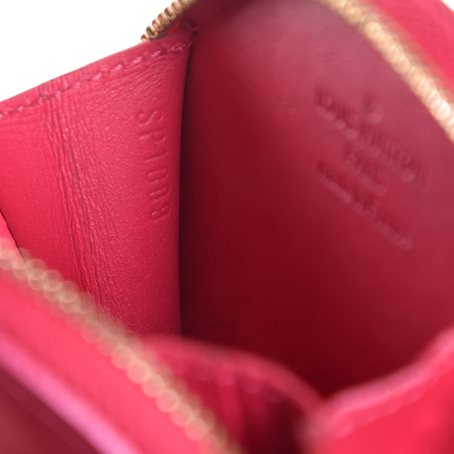 Louis Vuitton Vernis Roses Chapeau Coin Purse Rose Pop 7 of 7