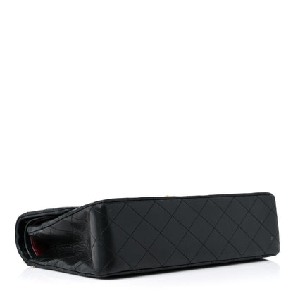 Chanel Lambskin Quilted Medium Double Flap Black 4 of 18