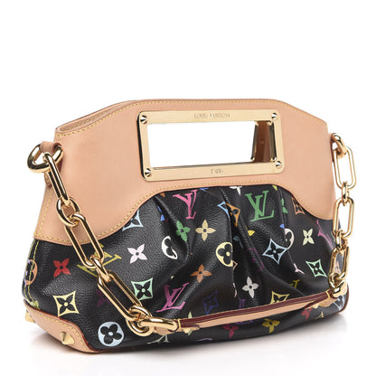 Louis Vuitton Monogram Multicolor Judy MM Black 3 of 8