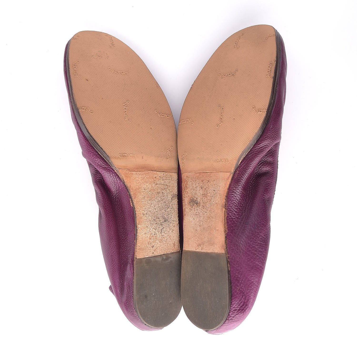 Lanvin Lambskin Elastic Ballet Flats 42 Purple 7 of 9
