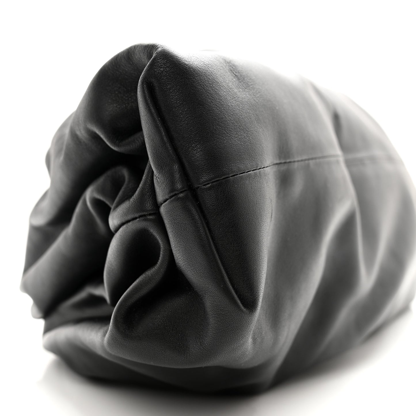 Smooth Butter Calf The Pouch Oversized Clutch Black