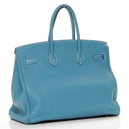 Hermes Togo Birkin 35 Blue Jean 3 of 24