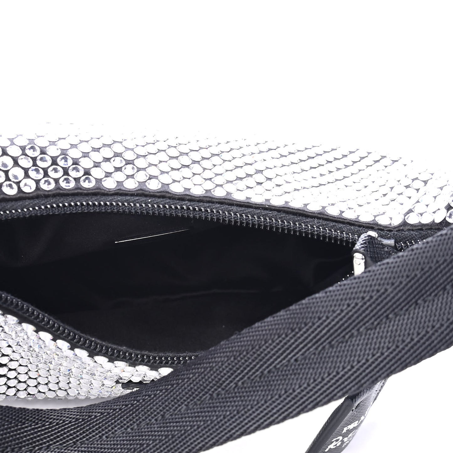 Satin Crystal Mini Re-Edition 2000 Bag Cristal