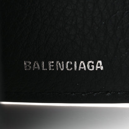 Balenciaga Calfskin Mini Papier Wallet Black 7 of 8