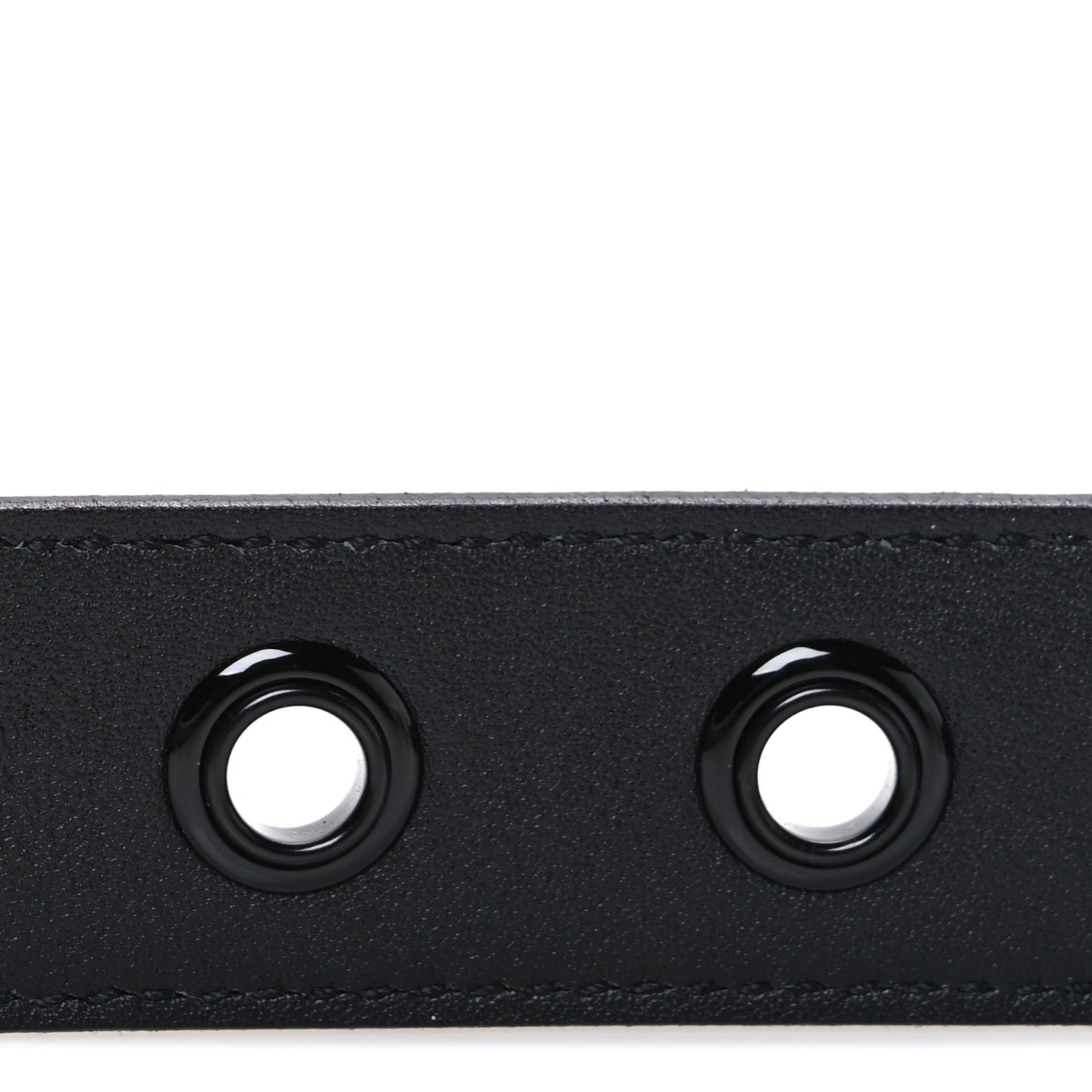 Snakeskin Calfskin Crocodile Embossed Buckle Belt Black