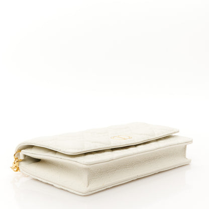 Christian Dior Supple Calfskin Caro Pouch with Chain Latte 4 of 11