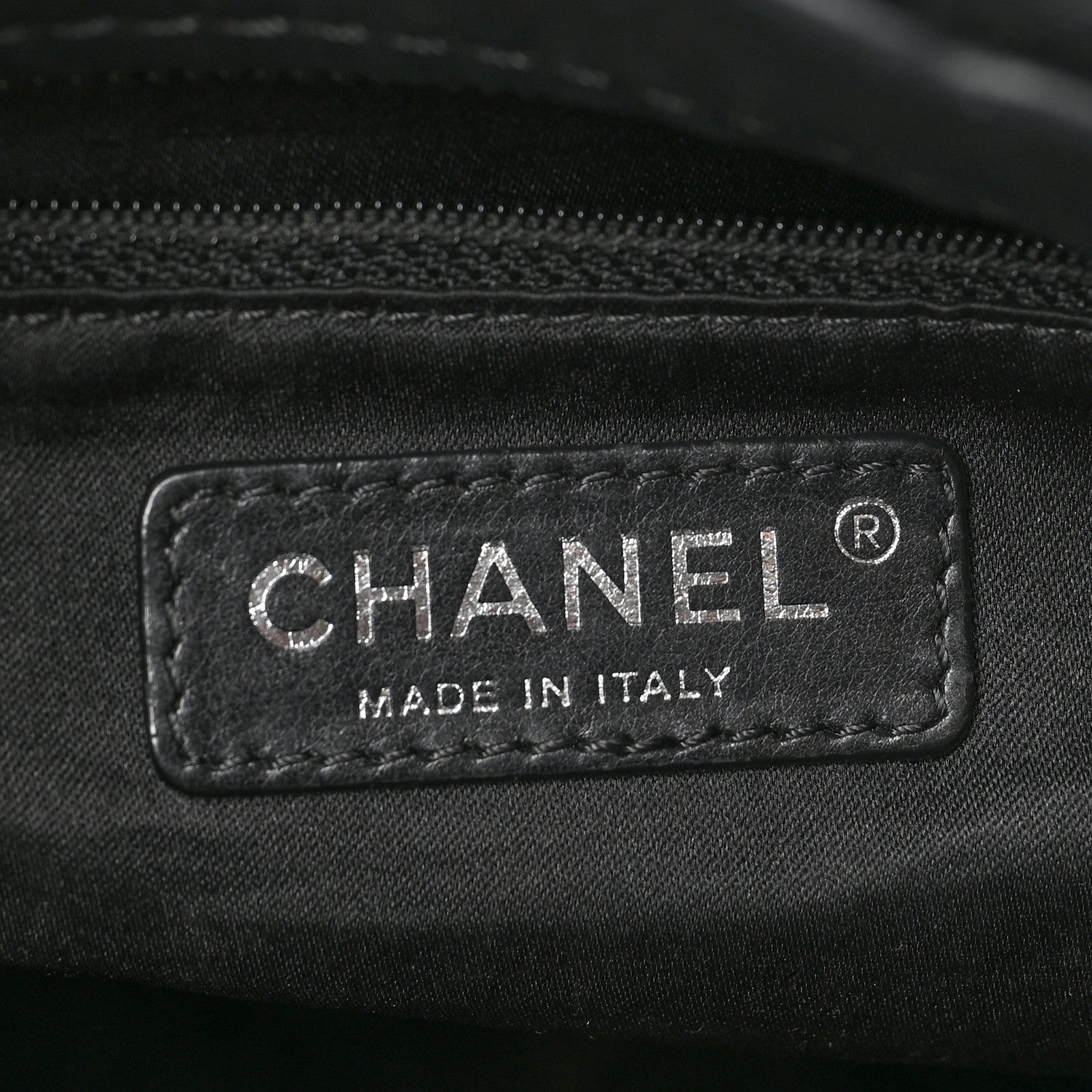 Chanel Calfskin Stitched Large Bowling Bag Black 6 of 7