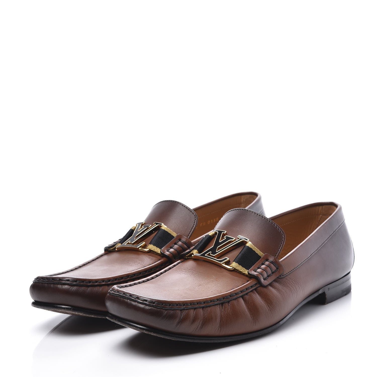 Louis Vuitton Calfskin Mens Montaigne Loafers 10.5 Brown 2 of 10