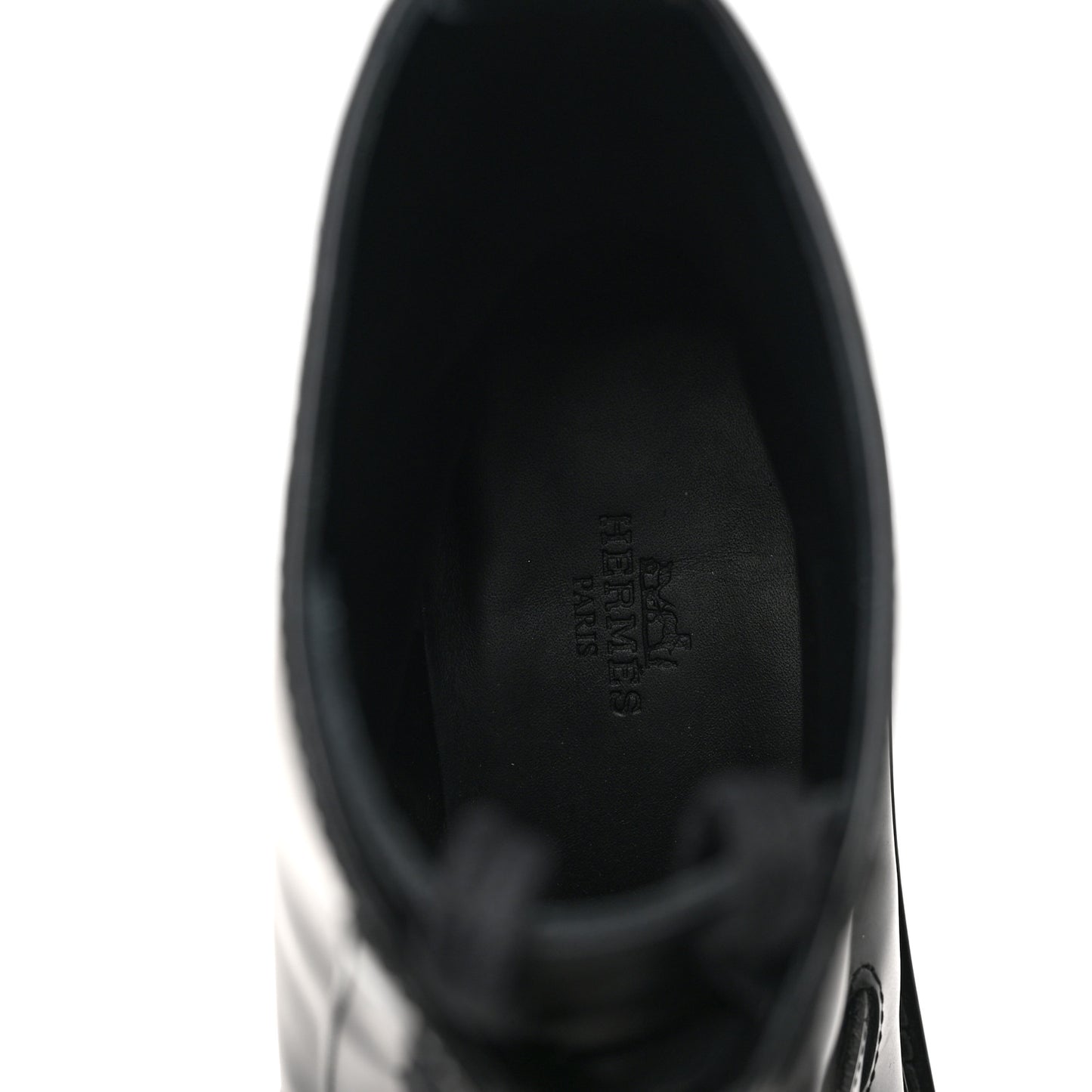 Glossed Calfskin Funk Ankle Boots 39.5 Black