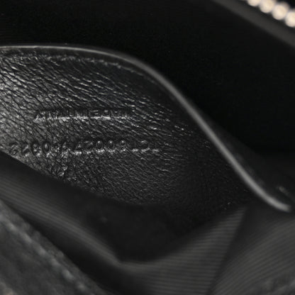 Saint Laurent Sheepskin Matelasse Chevron Monogram Medium College Bag Black 7 of 10
