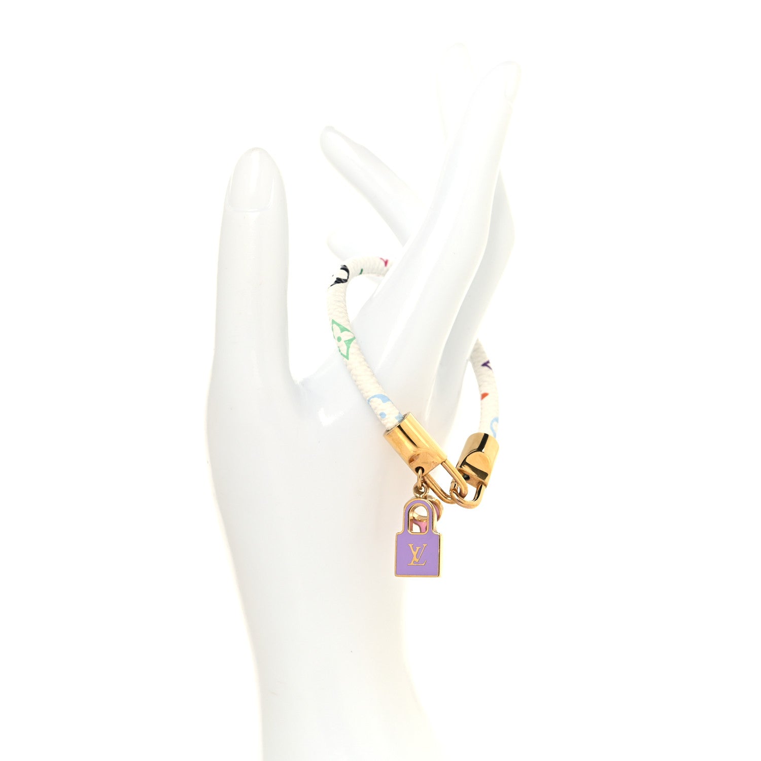 Louis Vuitton Monogram Multicolor Luck It Bracelet White 2 of 5