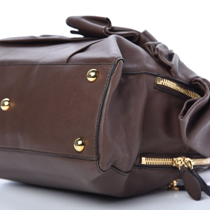 Valentino Garavani Nappa Bow Dome Tote Brown 7 of 8