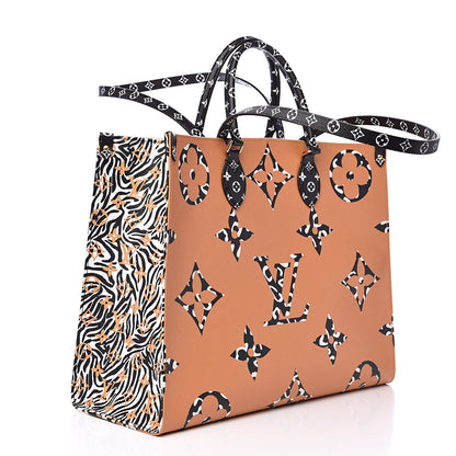 Louis Vuitton Monogram Giant Jungle Onthego GM Ivory 4 of 10