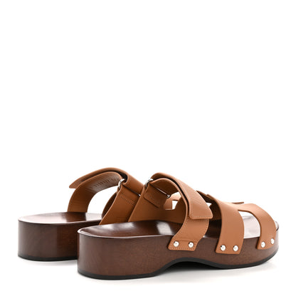 Hermes Calfskin Womens Kos Clog 39 Naturel 5 of 10