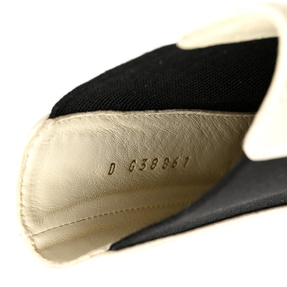 Chanel Lambskin Cap Toe Short Boots 40 Ivory Black 8 of 8