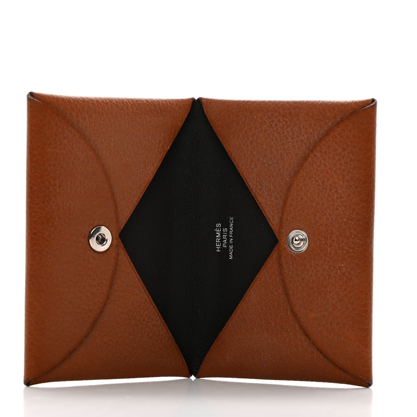 Barenia Verso Calvi Card Case Fauve Black