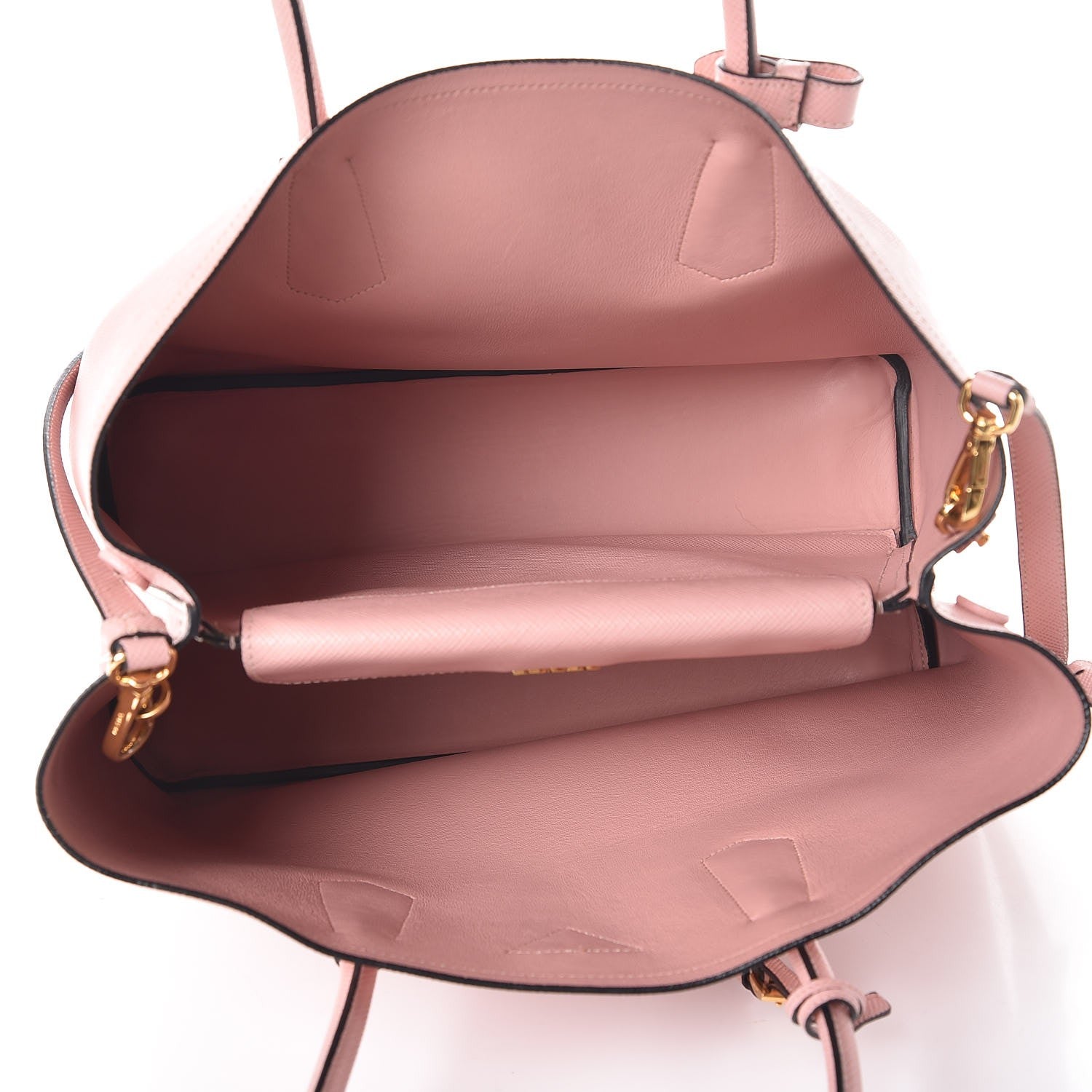 Prada Saffiano Cuir Medium Double Bag Orchidea 6 of 11