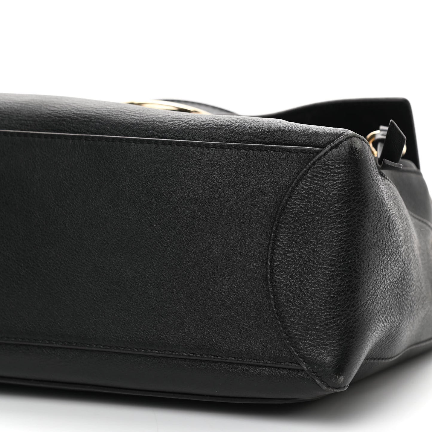 Calfskin Medium Faye Day Shoulder Bag Black