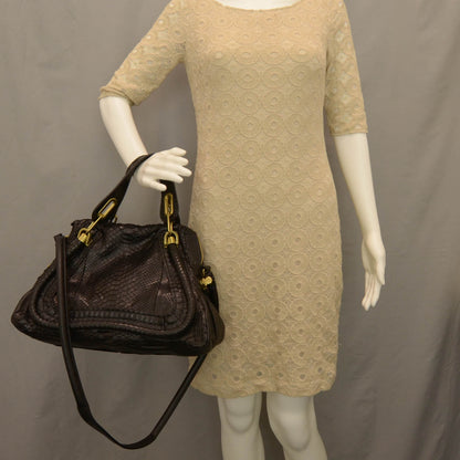 Chloe Python Medium Paraty Black 2 of 8